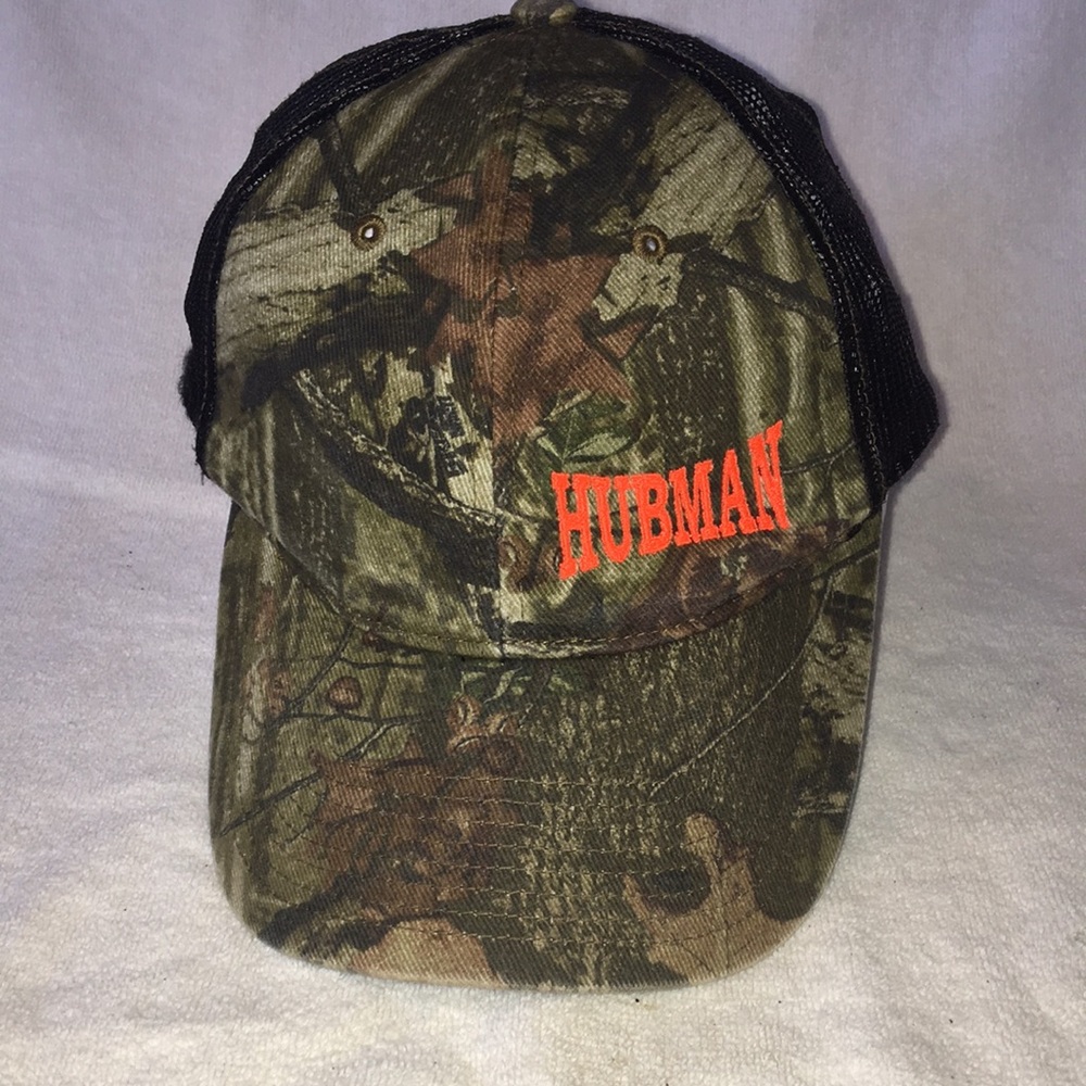 Hubman Richardson brand Camo hat SnapBack camouflage cap mesh back